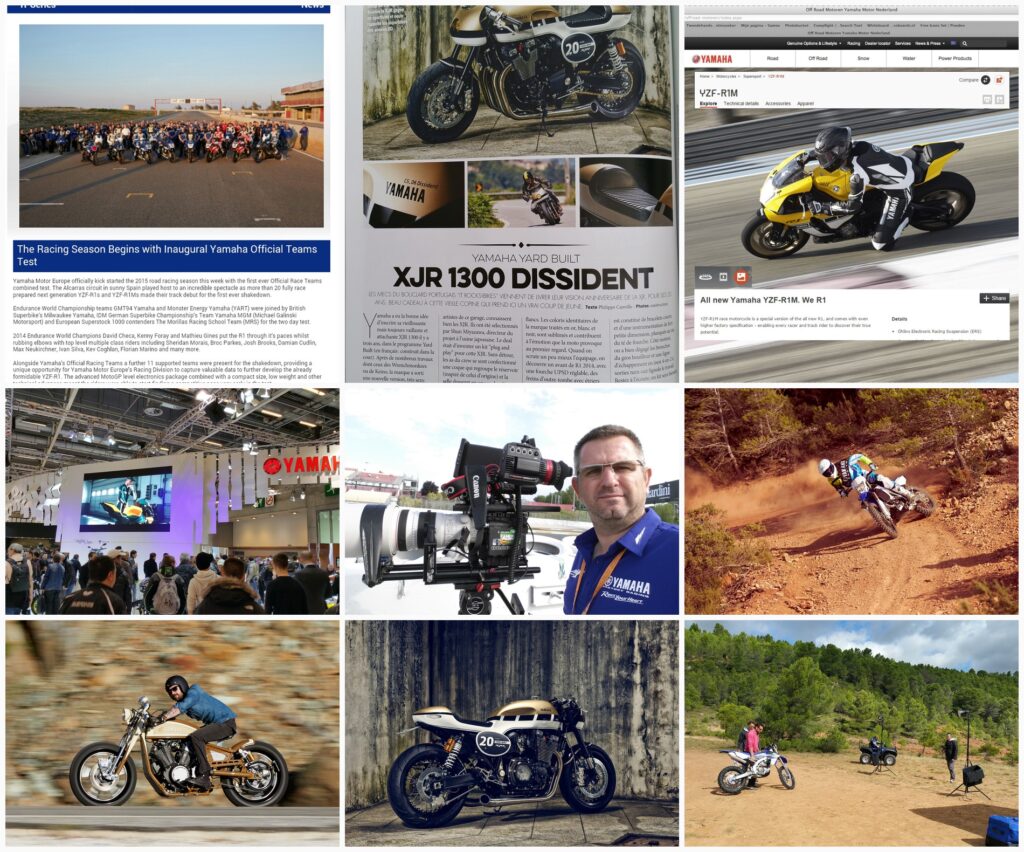 Collaboration Yamaha Europe - Yard Built, 24h Moto, Paris-Dakar, publications presse 2015-2016